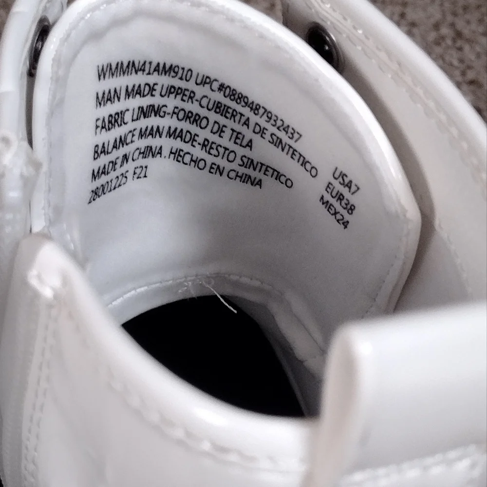 Madden NYC White Lug Boots - Picture 7 of 8
